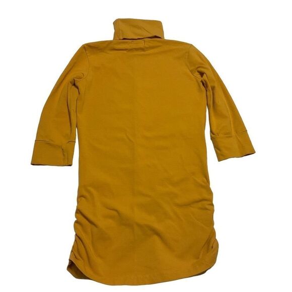 Mustard Twiggy Portobello 1/2 Sleeve Turtleneck Top, S. Twiggy! - Picture 4 of 11